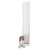 PetSafe sliding glass pet door panel installed in a rental door for easy pet access.