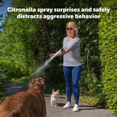 PetSafe SprayShield compact can design with belt clip is easy to carry.