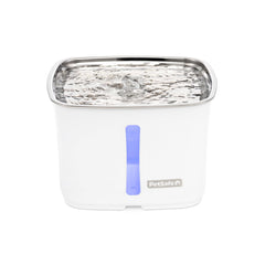 Petsafe Viva Cat Water Fountain in action with 64oz capacity promoting continuous hydration.