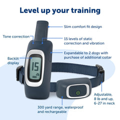 PetSafe waterproof polyester collar adapts to outdoor training.
