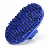 Pets&Goods rubber grooming brush with soft-bristles for gentle deshedding on dogs and cats
