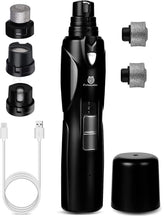 Petsaunter dog nail grinder with 3 heads for versatile trimming.