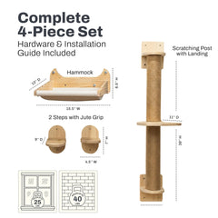 Durable hardware close-up for Pet Savvy 4-in-1 mounting system