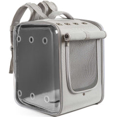 Petseek cat backpack large interior space ideal for bigger cats during travel.