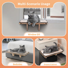 Petsfit cat window perch side view highlighting reinforced panels