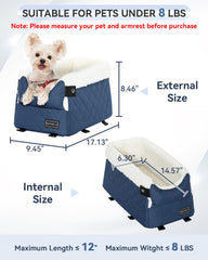 Petsfit dog car seat with adjustable bottom straps ensures snug fit