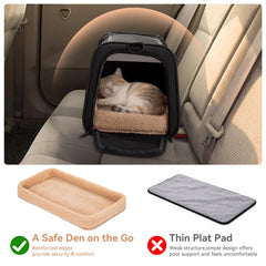 Petsfit carrier interior with internal safety tether for secure placement