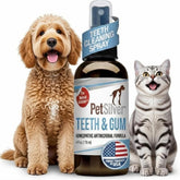 PetSilver Teeth & Gum Spray bottle for at-home dental care.