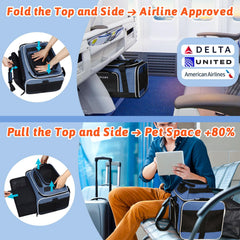 Petskd under-seat airline approved carrier fitting cabin dimensions