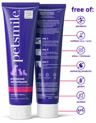 Petsmile brushing enamel demonstration showing easy, stress-free dental care.
