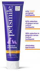 Petsmile patented toothbrush displays brushing kit design for dogs and cats