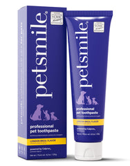 Petsmile professional toothpaste tube for cats and dogs supporting daily dental care.