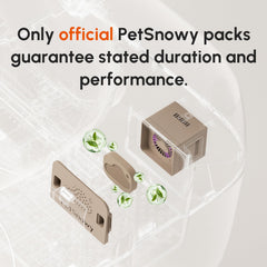 PetSnowy odor remover pods for Snow+ litter box, simple replacement.