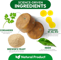 Petsology natural ingredients dog chews emphasize safer pest defense with gentle formulation.