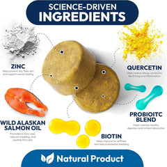Petsology Omega 3 dog skin nourishment chews soothe dry skin.