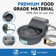PETSOLON food-grade HDPE construction ensures safe drinking water