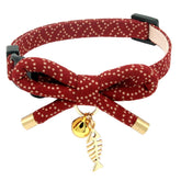 PetSoKoo bowtie collar with bell for stylish feline fashion and quick ID.