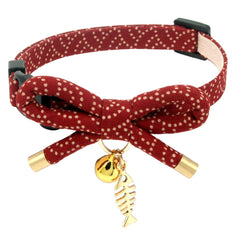 PetSoKoo bowtie collar with bell for stylish feline fashion and quick ID.