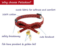 PetSoKoo Japanese-style bowknot collar adds charm during playtime and photos.