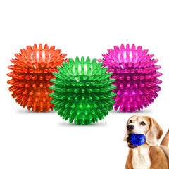 PetSport Gorilla Spiky Ball 2.8-inch pack for small dogs' play.