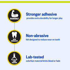 PetSport Tuff Ball durable rubber emphasizes teeth-safe play for dogs.
