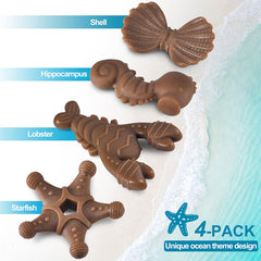 PETSTA Lobster chew toy with rugged texture for tough chewers.