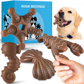 PETSTA Starfish chew toy with ocean design for long-lasting chewing.