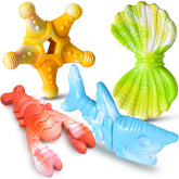 PETSTA starfish dog chew toy for aggressive chewers promotes dental cleaning and long-lasting play.