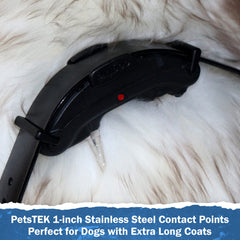 PetsTEK 34inch prongs with rounded ends maximize contact without overtightening.