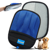 PETSTOND Pet Hair Removal Glove on hand for quick fur pickup.