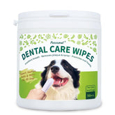 Petstoral Dental Care Wipes packaging and sturdy container for quick access.