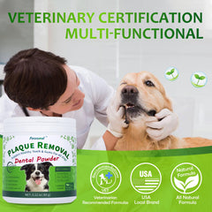 Petstoral dog dental powder scoop enables quick, consistent daily servings
