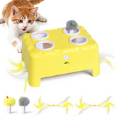 PETSWEET Cheese Box 4-hole whack-a-mole base ready for play