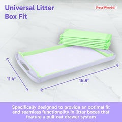 PetsWorld durable leak-lock core traps moisture quickly to prevent leaks.