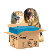 PETSWORLD Enormous 37x54 dog pee pads offering large coverage for giant breeds.