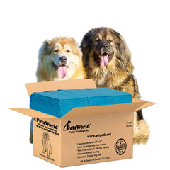 PETSWORLD Enormous 37x54 dog pee pads offering large coverage for giant breeds.