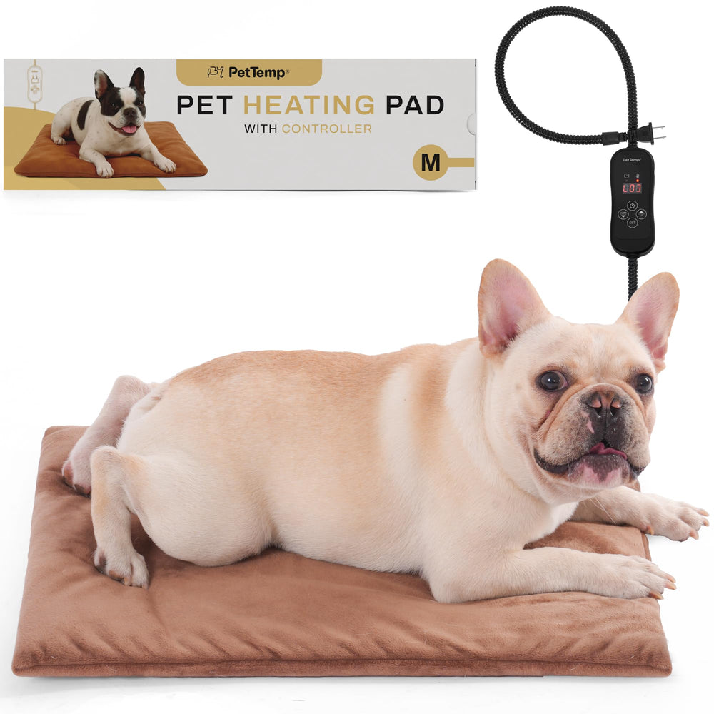 PetTemp heating pad in compact floor setup for easy placement