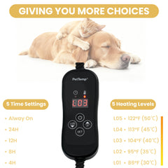PetTemp plush cover is detachable and machine washable