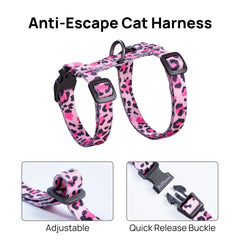 PetThem easy-on-off ABS buckle simplifies harnessing your cat