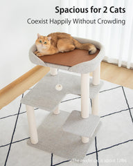 Pettiful cat tree tower jump platform enables higher, engaging play