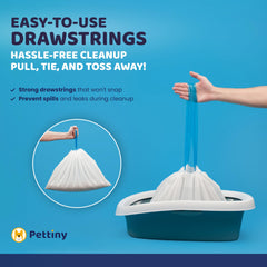 Pettiny recycled-material litter bags offer eco-friendly disposal.