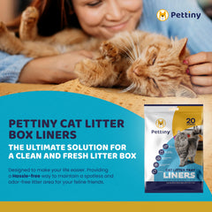 Pettiny scratch-resistant liner resists claws for reduced spills.