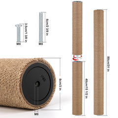 PETUOL jute rope close-up showing durable scratching surface for cats.