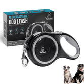 PetVest retractable leash with a soft handle grip for comfortable control on walks.