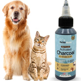 PetVet Medic bottle with beef-flavored charcoal gel for at-home pet first aid.