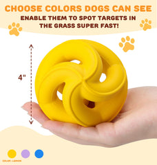 PetZee bright color dog toy high visibility for safe indoor outdoor fun