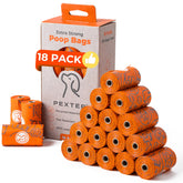PEXTER leak-proof dog poop bags for clean handling on walks