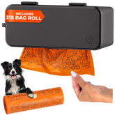 PEXTER large-roll poop bag dispenser mounted on wall for quick bag access.