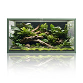 Phailozoo 120 gallon tank with front sliding doors, easy access for substrate care.