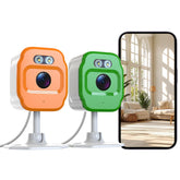 PHANSATIM 1080p full-color night vision shows clear indoor monitoring in low light.